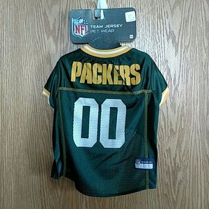Green Bay Packers dog jersey-medium